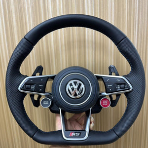 SCUMAXCON Sportlenkrad für Volkswagen R8, Golf, Passat und kompatibel mit Sagita, Magotan B6, B7, CC, Golf 6, Lamando, universell passend für verschiedene VW-Modelle