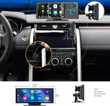 SCUMAXCON Portable Car Stereo Wireless CarPlay Android Auto 4K Dash Cam with Backup Cam Airplay 10.26" IPS Touchscreen Loop Recording GPS Navigation Bluetooth FM AUX Built in Speaker Android Cast