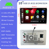 SCUMAXCON 10' 2+32G CAR RADIO STEREO ANDROID 11 WIRELESS CARPLAY ANDROID AUTO BLUETOOTH WIFI USB GPS IPS TOUCHSCREEN RCD330 STYLE Universal Car Radio Multimedia Video Player Navigation GPS