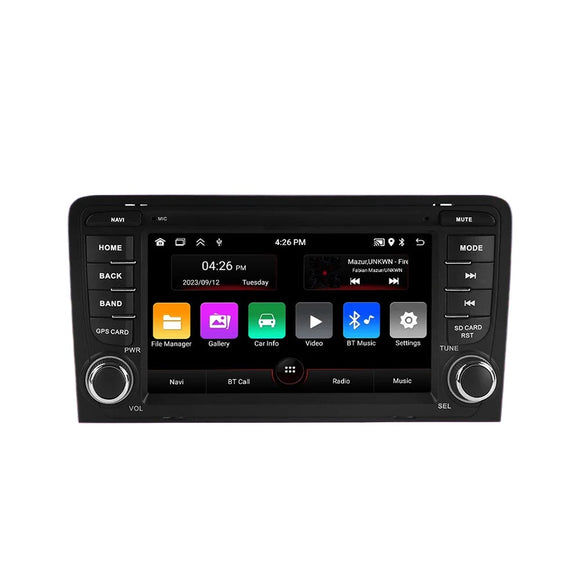 SCUMAXCON  Wireless Carplay Android Auto Car Radio Multimedia Player GPS autoradio Stereo For Audi A3 8P 2003-2011 S3 RS3