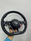 SCUMAXCON Sportlenkrad für Volkswagen R8, Golf, Passat und kompatibel mit Sagita, Magotan B6, B7, CC, Golf 6, Lamando, universell passend für verschiedene VW-Modelle