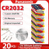 Original Panasonic 2-50PCS CR2032 3V Lithium Battery DL2032 BR2032 5004LC 2032 for watch, toys, car key, Calculator +screwdriver