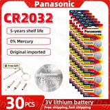 Original Panasonic 2-50PCS CR2032 3V Lithium Battery DL2032 BR2032 5004LC 2032 for watch, toys, car key, Calculator +screwdriver