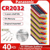 Original Panasonic 2-50PCS CR2032 3V Lithium Battery DL2032 BR2032 5004LC 2032 for watch, toys, car key, Calculator +screwdriver