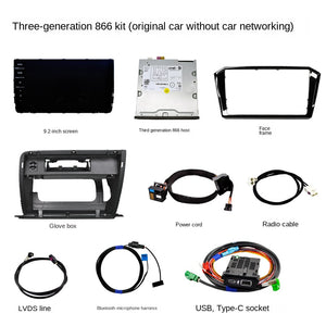 SCUMAXCON Volkswagen 3rd Gen MIB866 Head Unit 9.2' Screen Wireless CarPlay Dynaudio Video player  for Passat,  Golf 7, Golf 8, Tayron, Lavida, Sagitar Jetta