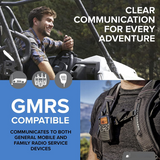 15 Watt GMRS MicroMobile Two-Way Radio - 8 Repeater Channels, 142 Privacy Codes, NOAA Weather Scan + Alert & External Magnetic Mount Antenna (Single Pack) (Black)