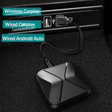 Universal Wireless CarPlay Wired Android Auto Dongle Voice Control for Audi Benz Mazda Porsche Volkswagen Volvo Ford Citroen Honda Nissan Opel