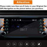 Kompatibel mit Honda Accord 2018 2019 2020 2021 2022 Displayschutzfolie aus gehärtetem Glas, hochauflösender 9H-Härtegrad gehärtetes Glas 8-Zoll-Displayschutzfolie (nicht geeignet für 7 Zoll 7 Löcher) 