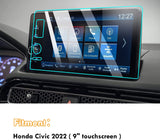 Civic 9-INCH Tempered Glass Screen Protector for Honda Civic 2022, High Definition Scratch-Resistant Clear Tempered Glass Center Touch Navigation Civic Screen Protector (9 inches)