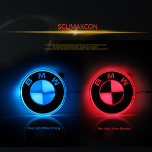 BMW LED Illuminated Emblem Retrofit M Logo, 3D Steering Wheel Logo, Front and Rear Emblems For BMW 1 Series, 3 Series, 5 Series, 7 Series, X1, X3, X5, X6