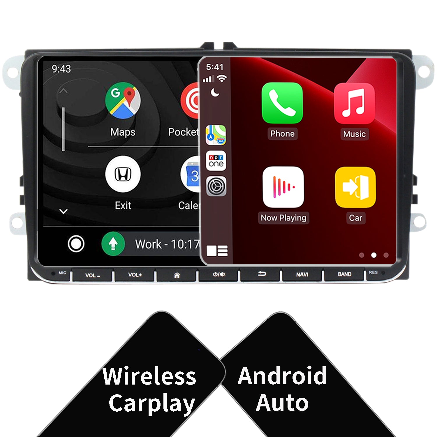 Radio Carro 9 Android 10 Gps Wifi Bt Hd Ips Full Hd 2g/32gb - NITRON